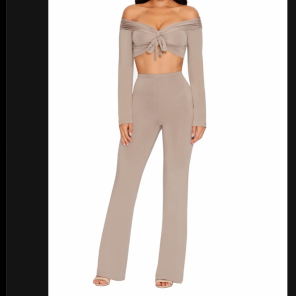 OH POLLY MAUVE PINK/TAN COORD SET